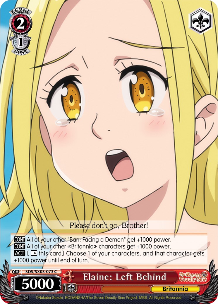 Elaine: Left Behind (SDS/SX03-073 C) [The Seven Deadly Sins