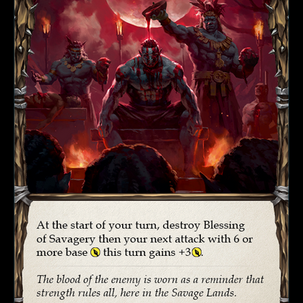 Blessing of Savagery (Red) [DYN013] (Dynasty)