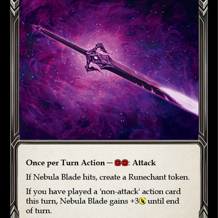 Nebula Blade [U-CRU139] (Crucible of War Unlimited)  Unlimited Rainbow Foil