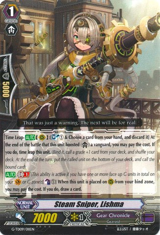 Steam Sniper, Lishma (G-TD09/011EN) [True Zodiac Time Beasts]