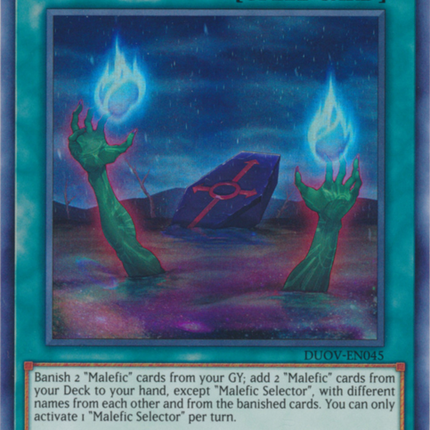 Malefic Selector [DUOV-EN045] Ultra Rare