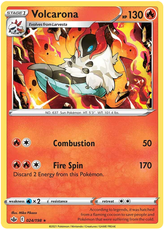 Volcarona (024/198) [Sword & Shield: Chilling Reign] – TokenMTG