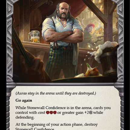 Stonewall Confidence (Blue) [WTR074-C] (Welcome to Rathe)  Alpha Print Rainbow Foil