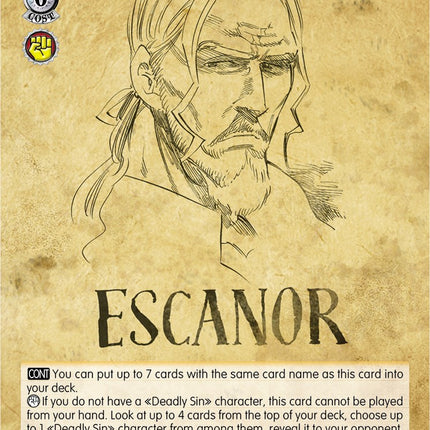 Wanted Poster (SDS/SX03-022g U) [The Seven Deadly Sins]