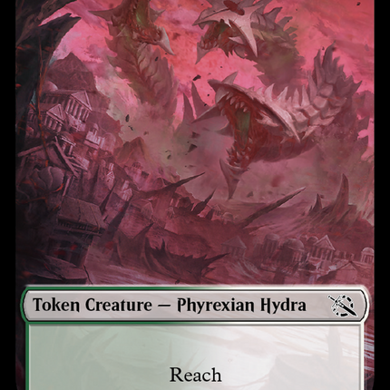Monk // Phyrexian Hydra (11) Double-Sided Token [March of the Machine Tokens]