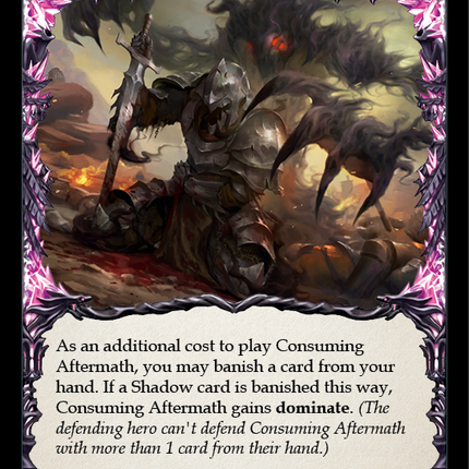 Consuming Aftermath (Red) [MON195-RF] (Monarch)  1st Edition Rainbow Foil