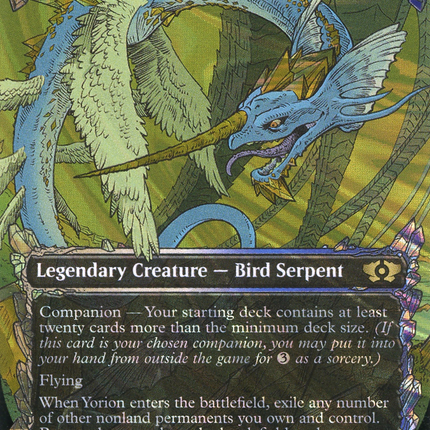 mtg halo cards Yorion, Sky Nomad (Halo Foil) [Multiverse Legends] – TokenMTG