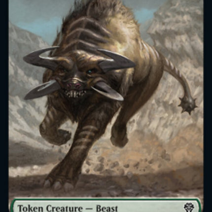 Saproling // Beast Double-Sided Token [Dominaria United Tokens]