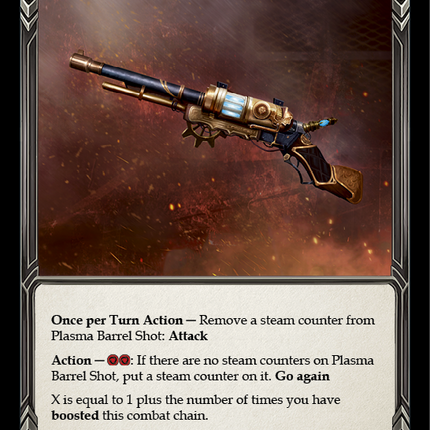 Plasma Barrel Shot [CRU101] (Crucible of War)  1st Edition Cold Foil