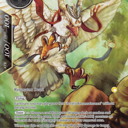 Accel, the White Gale Eagle (Full Art) (AO3-001) [Alice Origin III]