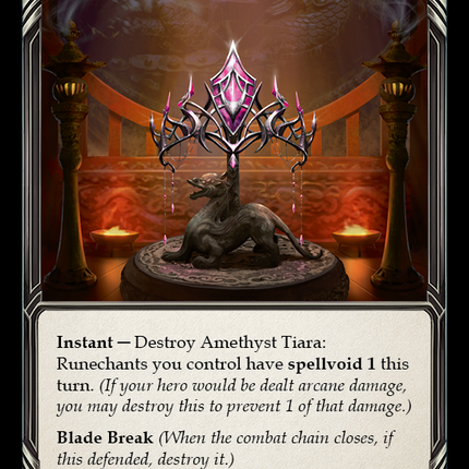 Amethyst Tiara [DYN171] (Dynasty)  Rainbow Foil