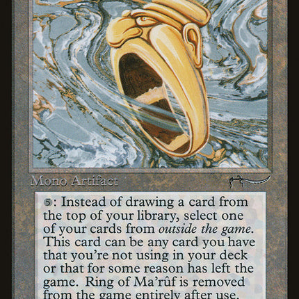 Ring of Ma'ruf [Arabian Nights]