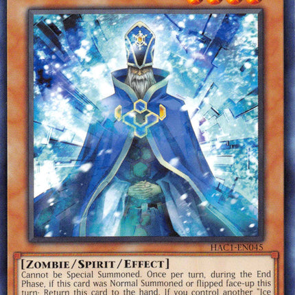 Sacred Spirit of the Ice Barrier (Duel Terminal) [HAC1-EN045] Parallel Rare