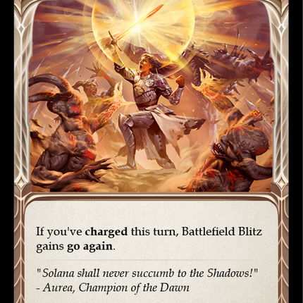 Battlefield Blitz (Yellow) [U-MON037] (Monarch Unlimited)  Unlimited Normal