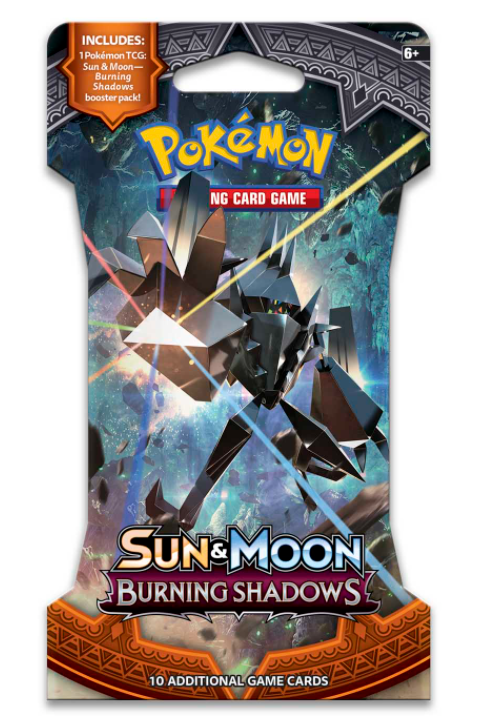 Sun & Moon: Burning Shadows - Sleeved Booster Pack TokenMTG Sun & Moon: Burning Shadows - Sleeved Booster Pack TokenMTG