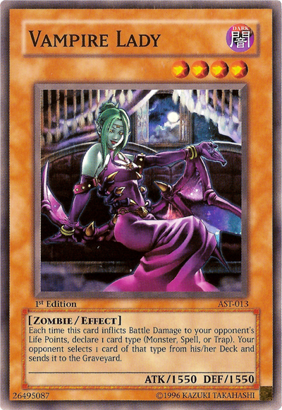 yugioh vampire spell cards Vampire Lady [AST-013] Common – TokenMTG