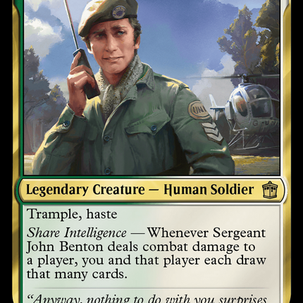 Sergeant John Benton (Surge Foil) [Doctor Who]
