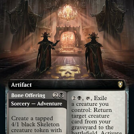 Altar of Bhaal // Bone Offering (Extended Art) [Commander Legends: Battle for Baldur's Gate]