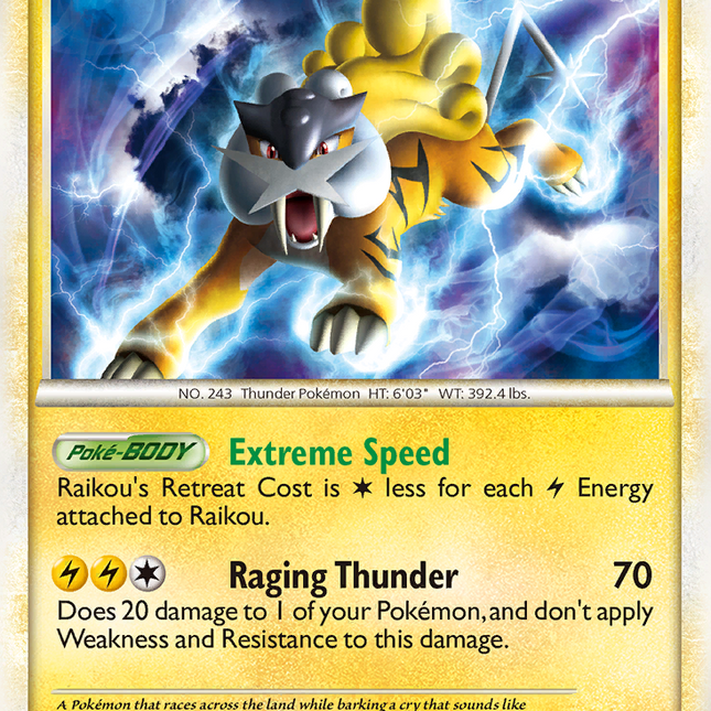 Raikou (SL9) [HeartGold & SoulSilver: Call of Legends]