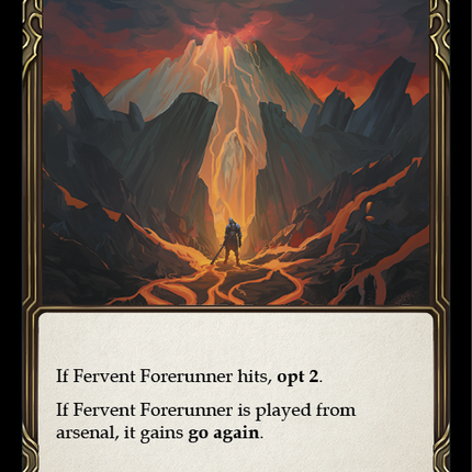Fervent Forerunner (Red) [ARC182-C] (Arcane Rising)  1st Edition Rainbow Foil