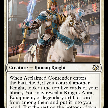 Acclaimed Contender [March of the Machine Commander]