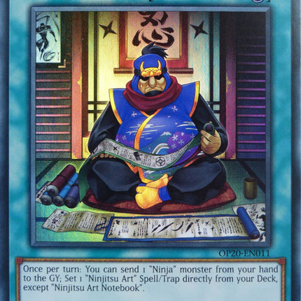 Ninjitsu Art Notebook [OP20-EN011] Super Rare