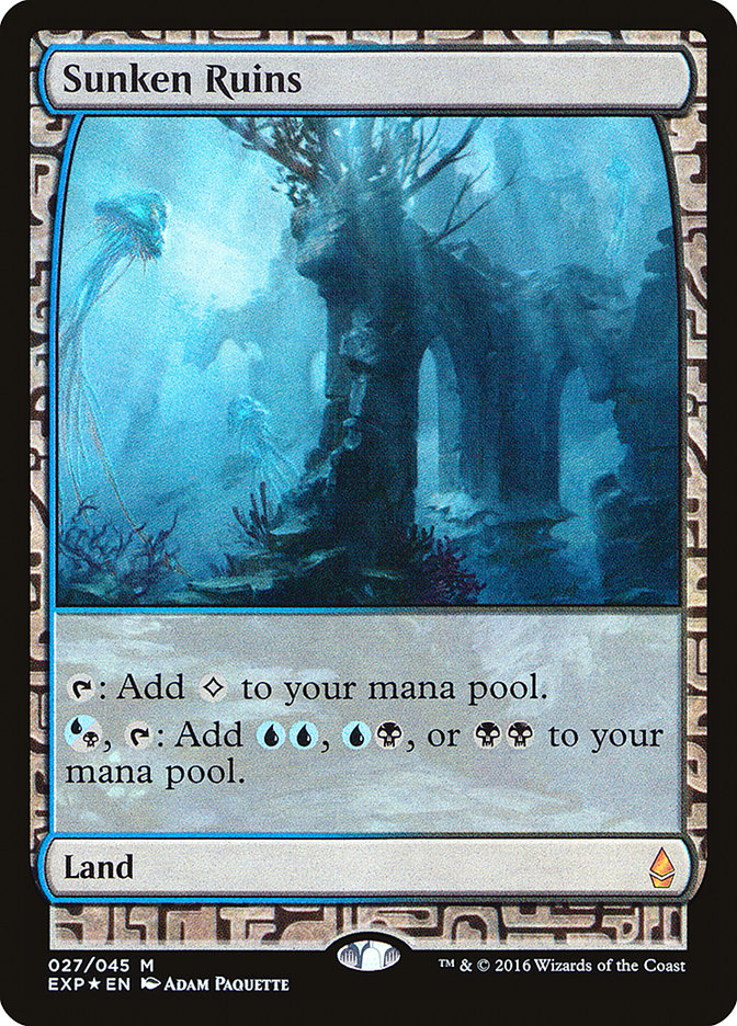 マジック：ザ・ギャザリング MTG Sunken Ruins Expedition Foil Sunken Ruins [Zendikar Expeditions] – TokenMTG