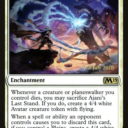 Ajani's Last Stand [Core Set 2019 Prerelease Promos]