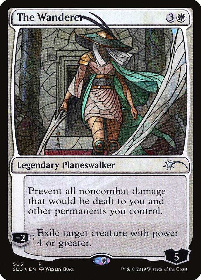 stained glass cards mtg The Wanderer (Stained Glass) [Secret Lair Drop Promos] – TokenMTG