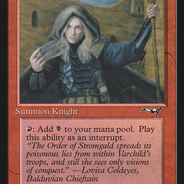 Agent of Stromgald (Holding Staff) [Alliances]
