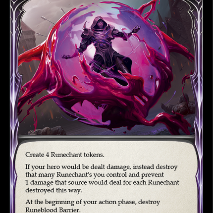 Runeblood Barrier [CRU144] (Crucible of War)  1st Edition Rainbow Foil