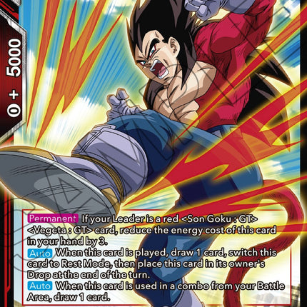 SS4 Vegeta, Preparing to Brawl (BT18-017) [Dawn of the Z-Legends]