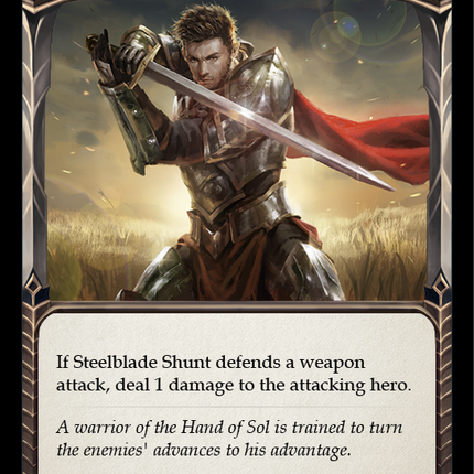 Steelblade Shunt (Blue) [U-WTR128] (Welcome to Rathe Unlimited)  Unlimited Rainbow Foil