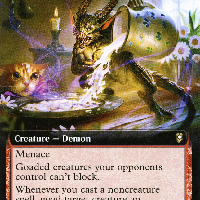 Bothersome Quasit (Extended Art) [Commander Legends: Battle for Baldur's Gate]