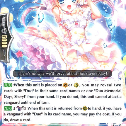 Duo Memorial Days, Sheryl (White) (G-CB07/022EN-W) [Divas' Festa]