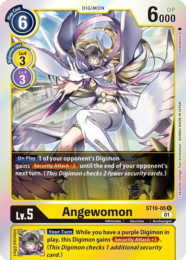 angewomon digimon card Digital Monster MagnaAngemon ST-444 445 N-E Jap Yellow Digimon Tailmon/Gatomon & Angewomon Previews for