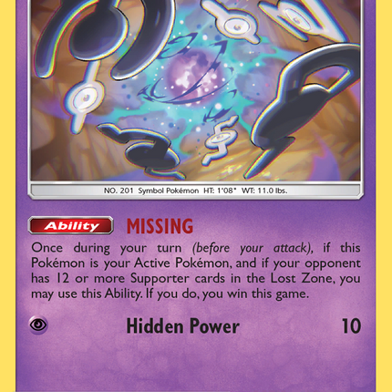 Unown (92/214) [Sun & Moon: Lost Thunder]