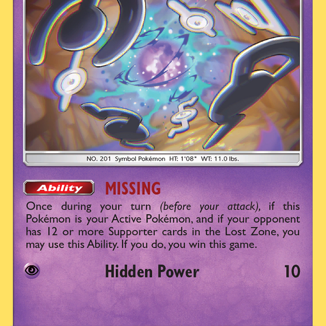 Unown (92/214) [Sun & Moon: Lost Thunder]