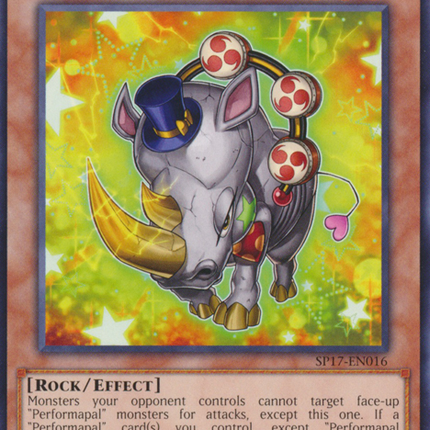 performapal monsters Performapal Thunderhino [SP17-EN016] Common – TokenMTG