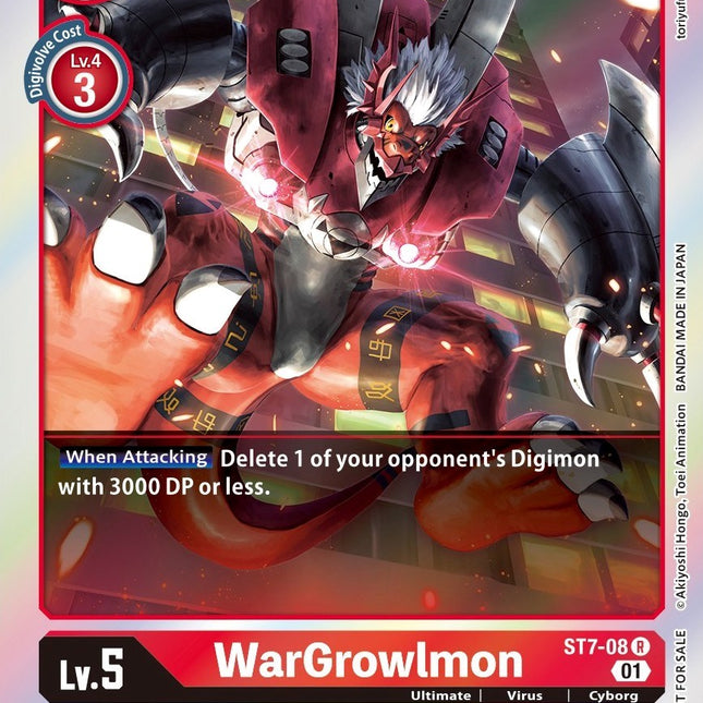 digimon card game starter deck gallantmon WarGrowlmon [ST7-08] (Gen Con 2022) [Starter Deck: Gallantmon Promos] –  TokenMTG