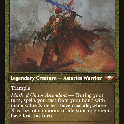 Abaddon the Despoiler (Display Commander) (Etched Foil) [Warhammer 40,000]