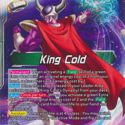 King Cold // King Cold, Ruler of the Galactic Dynasty (BT13-061) [Supreme Rivalry Prerelease Promos]