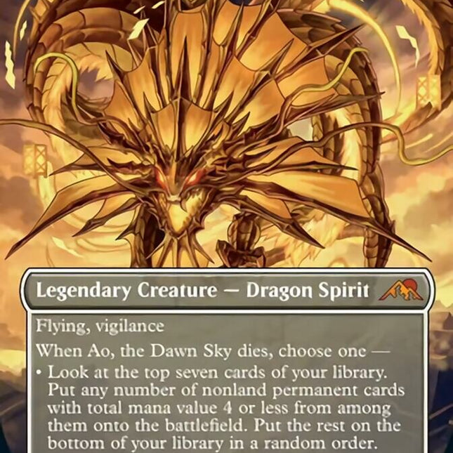 Ao, the Dawn Sky (Borderless Alternate Art) [Kamigawa: Neon Dynasty]