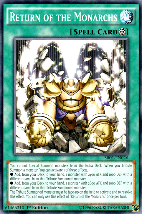 monarch cards yugioh Return of the Monarchs [SR01-EN026] Common – TokenMTG