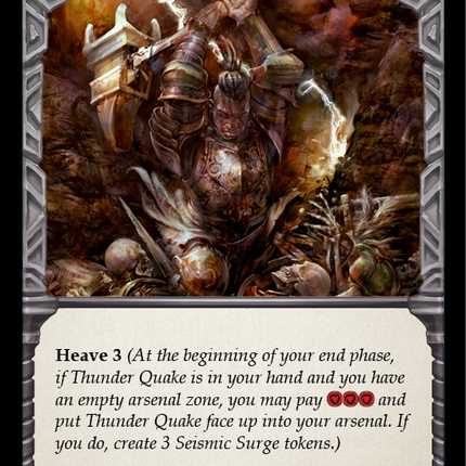 Thunder Quake (Blue) [EVR026] (Everfest)  1st Edition Rainbow Foil