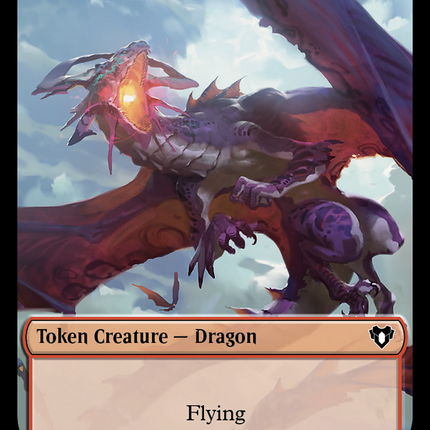 Eldrazi Spawn // Dragon (0021) Double-Sided Token [Commander Masters Tokens]