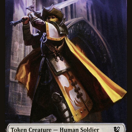 Angel // Human Soldier Double-Sided Token [Double Masters Tokens]