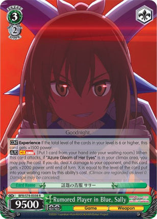 Rumored Player in Blue, Sally (BFR/S78-E038 R) [BOFURI: I Don't Want to Get Hurt, so I'll Max Out My Defense]