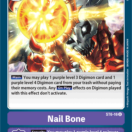 Nail Bone [ST6-16] [Starter Deck: Venomous Violet]