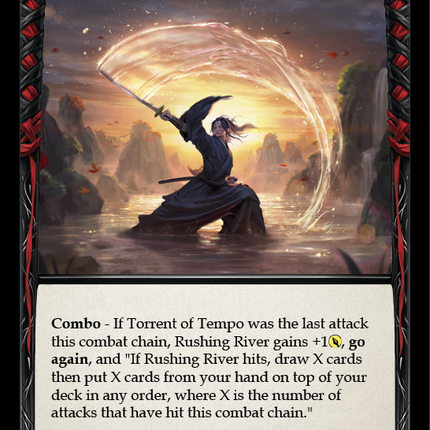 Rushing River (Yellow) [CRU061] (Crucible of War)  1st Edition Normal